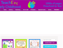 Tablet Screenshot of earlychildhoodteachezy.com